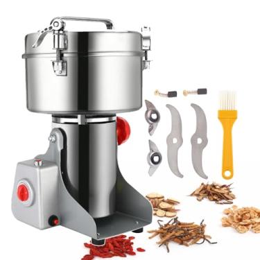 Imagem de KKSOUFX Moinho moedor de grãos,800-3000g de aço inoxidável elétrico de alta velocidade,máquina de pó familiar comercial para cozinha erva tempero pimenta café milho,aromatizante de materiais medicina