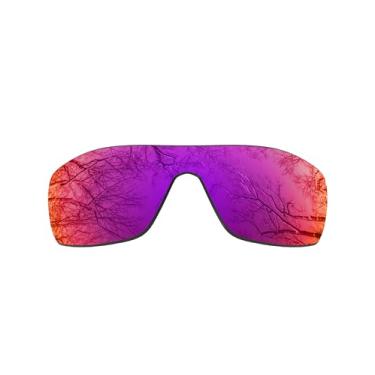 Imagem de ToughAsNails Lentes de reposição polarizadas para óculos de sol Oakley Batwolf OO9101 - Mais opções, Cromado Midnight - Polarizado, One Size