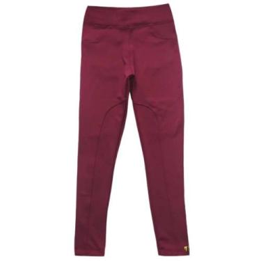 Imagem de Legging Flanelada Juvenil Menina 10 Ao 16 - Paraíso Do Conjunto, Bordô