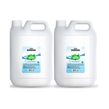 Imagem de Kit Água Desmineralizada Deionizada P/ Bateria Radiador 10 Litros Togm