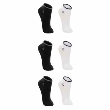 Imagem de Kit 6 Meias Lupo Infantil Cano Curto Algodão Macio Respirável Uso Diár