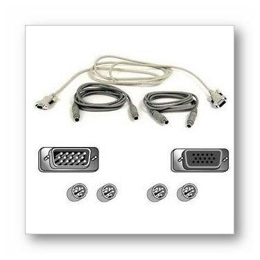 Imagem de Belkin Kit de cabos PS2 KVM de 4,6 m para Omniview PS2