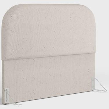 Imagem de Cabeceira Cama Box Casal 140cm Orgânica Lanna W01 Linho Cru - Lyam Decor