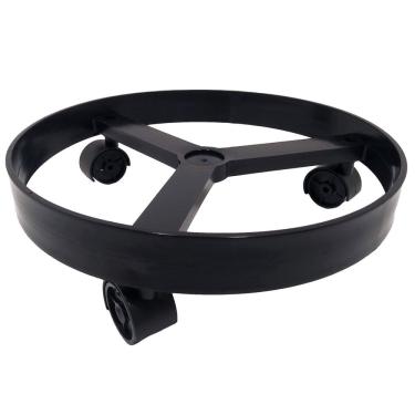 Imagem de Suporte Botijão Gás Vasos Plantas Com Rodinha 55Kg Preto