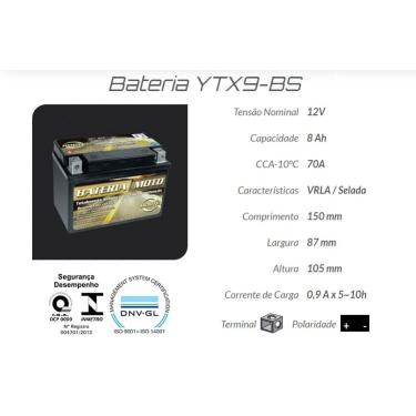 Imagem de Bateria Moto Kawasaki Z 1000