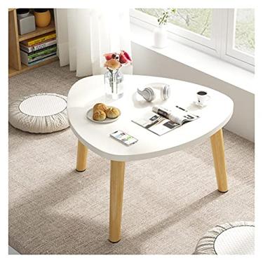 Imagem de Mesa de centro pequena moderna mesa de cabeceira redonda, mesa de centro para sala de estar, quarto, escritório, pátio, quintal, varanda, mesa de cabeceira, mesas pequenas