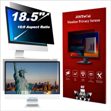 Imagem de JiSiTeCai Filtro De Privacidade Para Tela Computador 18,5" Monitor Widescreen 16:09 - Capa Antirreflexo Premium Resistente A Arranhões Protetor Uv E Luz Azul