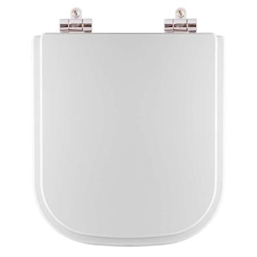 Imagem de Assento Sanitário Poliéster Com Amortecedor Stillo Branco Para Vaso Docol