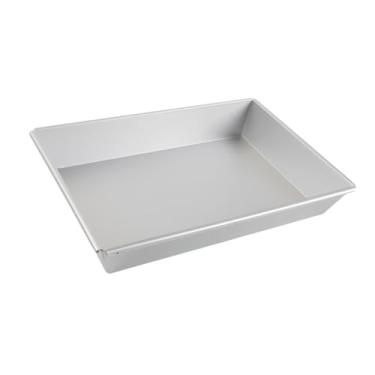 Imagem de YWJLQH Bandeja retangular para pizza de alumínio para assar em restaurante, 35.4cmx25.4cmx5cm