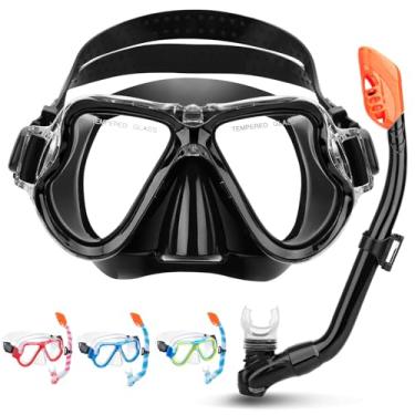 Imagem de CTSAYTL Conjunto De Snorkel Infantil Para Crianças De 6 A 14 Anos, Equipamento De Mergulho Para Crianças Com Snorkel De Superfície Seca, Máscara De Snorkel Antivazamento E Antiembaçante Com Vista Pa