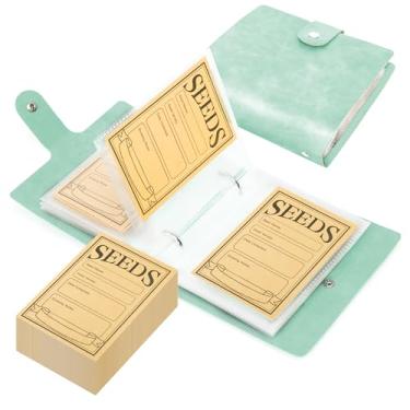 Imagem de UCandy Organizador De Armazenamento De Sementes, Pasta Com 50 Bolsos Para Sementes E Envelopes, Organizador De Sementes Para Jardim, Organizador De Pacotes De Sementes, Modelo Para Coleta De Sement