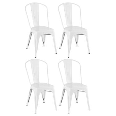 Imagem de Kit - 4 x cadeiras Iron Tolix - Branco
