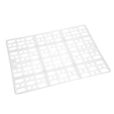 Imagem de HEEPDD Tapete para gaiola de coelho, tapete de plástico fácil de limpar para pés de animais de estimação, almofada durável para coelho, porquinho-da-índia, hamster, ratos e outros roedores. (branco) camas