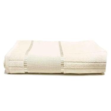 Imagem de Dohler, Toalha Banho Veludo Bordar Bella 70x140cm Marfim Dohler