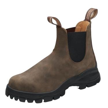Imagem de Blundstone Bota Chelsea Lug Unissex 2239 Para Homens E Mulheres Com Absorção De Impacto E Couro Premium Resistente À Água, Marrom Rústico, 10,5 Eua Masculino / 12,5 Eua Feminino / 9,5 Au