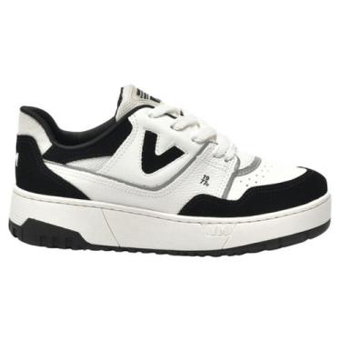 Imagem de Tênis Via Marte 042-022 Feminino Original, 36, Branco, Preto, Feminino