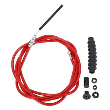 Imagem de Cabo de freio de scooter elétrico Alta qualidade Conjunto de aço durável PC Substituição da linha de freio dianteiro para mi3 mi3 lite scooters elétricos vermelhos