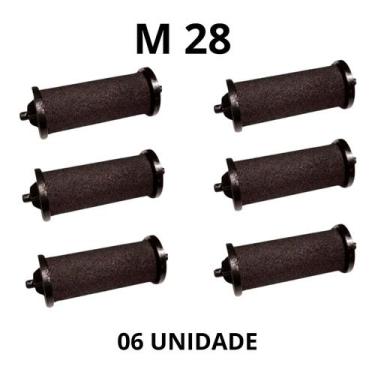Imagem de Roletes m28 com 06 unidades, refil, tinteiro para máquina de preço, et