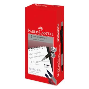 Imagem de Lapiseira, Faber-Castell, Poly Slim Office, 0.7mm, 12 unidades, LP07SLIMOFM, Cores Sortidas