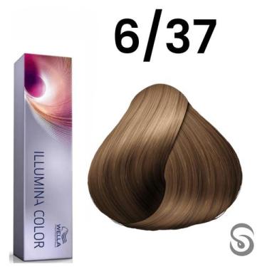 Imagem de Wella Illumina Color Coleção Inverno 6/37 Louro Escuro Dourado Marrom 