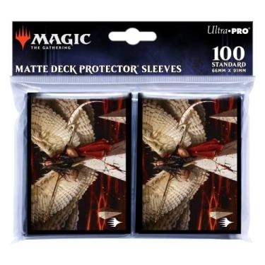 Imagem de Ultra PRO - March of The Machine 100 ct Deck Protector Sleeves ft. Kasla, The Broken Halo for Magic: The Gathering, Protect & Store Colecionáveis Colecionáveis Colecionáveis Cartas de Jogo, Evita Danos de Cartas
