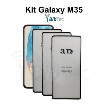 Imagem de Kit 3UN Película 3D de Vidro para Samsung Galaxy M35 - LXL