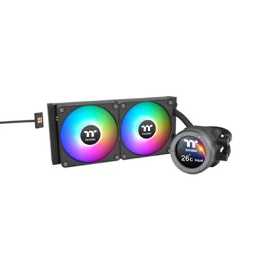 Imagem de WATER COOLER TT V2 TH240 ULTRA EX ARGB SYNC ALL-ONE 2 FANS BLACK 2.1'' LCD CL-W414-PL12SW-A