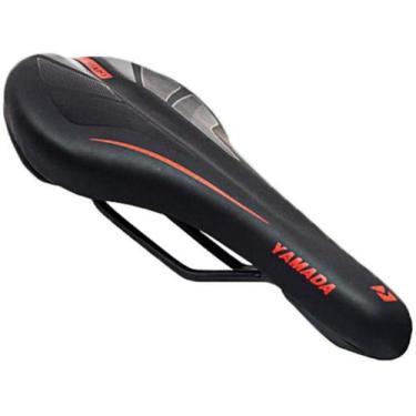 Imagem de Selim Mtb - Zl-8010 Yamada - Preto/Vermelho Termoplastico