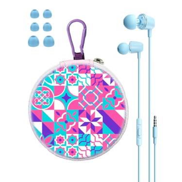 Imagem de GOGOSINIS Fones de ouvido infantis para escola - Fones de ouvido com fio com capa, som estéreo, várias pontas pequenas de silicone com mini mosquetão, fones de ouvido infantis para telefone e PC