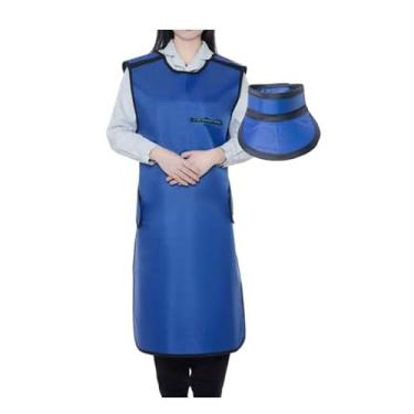 Imagem de Avental de Chumbo Avental Leve De Chumbo Com Protetor De Tireoide Para Proteção Contra Raios-X, Macacão De Proteção Contra Radiação De Laboratório, Unissex(0.35mmpb,110x60cm)