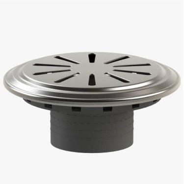 Imagem de Ralo/Dreno Lateral de Parede Anti Hair Inox 316 - Inaqua, 2" - 60mm