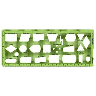 Imagem de Gabarito Desetec Eletro-Eletrônica e Simbologia Preparação de Programação para Computadores, Verde, 25 x 10 cm, Trident