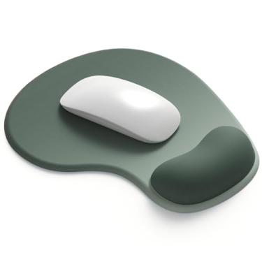 Imagem de Mouse pad de escritório com suporte de pulso de gel - mouse pad ergonômico para mesa para jogos - Design gamepad base de borracha para laptop - silicone antiderrapante superfície texturizada especial