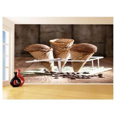 Imagem de Papel De Parede 3D Alimentos Sorveteria Sorvete 3,5M Al403 - Você Deco