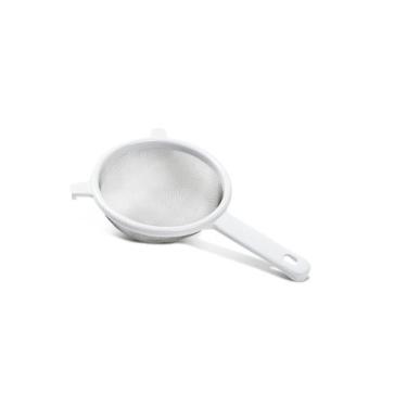 Imagem de Peneira Brinox Top Pratic Ø 14 cm Em Inox Com Cabo ABS Branco