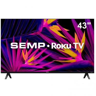 Imagem de Smart TV 43 Led Fhd Semp R6610 Com Sistema Operacional Roku Preto Bivolt