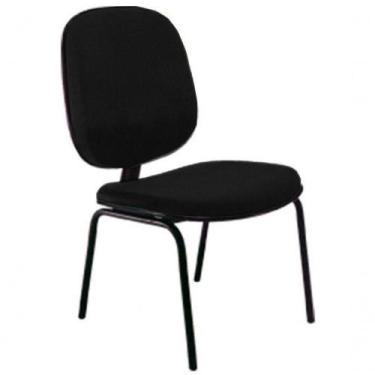 Imagem de Cadeira Diretor Fixa Para Escritório Linha Uno Preto - DESIGN OFFICE M