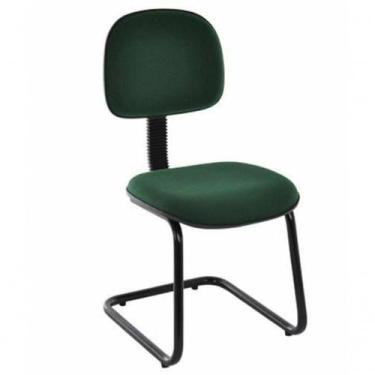 Imagem de Cadeira Secretária Base Fixa Em S Economy Verde - OUTRAS MARCAS