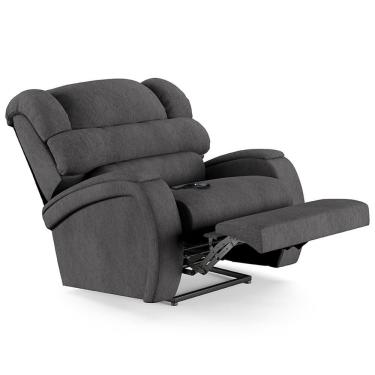 Imagem de Poltrona Do Papai Reclinável Kalie Controle Power Elétrico Usb Fh9 Linho Grafite - Mpozenato
