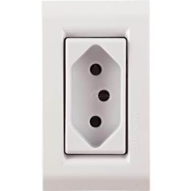 Imagem de Conjunto para Móvel 1 Tomada 2P+T 20 A Liz Branca - Tramontina