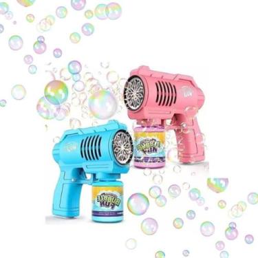 Imagem de Brinquedo maquina de fazer Bolhas de Sabão Pistola Brinquedo ao ar liv