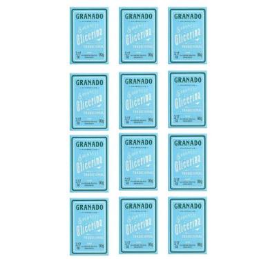 Imagem de Sabonete Barra de Glicerina Granado Tradicional 90g Kit 12Un - Phebo