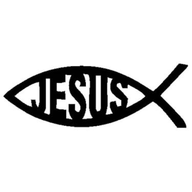 Imagem de Adesivo Peixe jesus evangélico católico