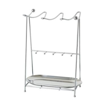 Imagem de kowaku Organizador de joias, bandeja de anéis, suporte decorativo para pendurar, expositor de brincos, suporte para joias para fotografia, loja