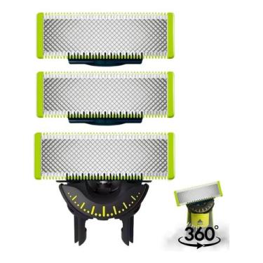 Imagem de 03 Laminas Refil 360 P/ Barbeador Philips Oneblade - One Blade