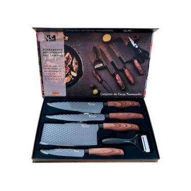 Imagem de Conjunto de Facas Normandia Cozinha do Chef Cutelo Legumes Tesoura Keh