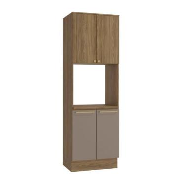 Imagem de Torre Quente Kit para 1 Forno 70cm 4 Portas Botanic Kappesberg - Nogue