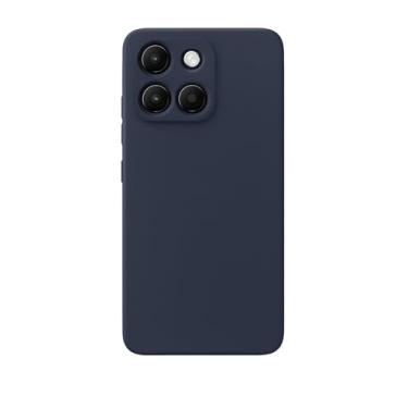 Imagem de Compativel com Moto G86 - Capinha Capa Case Silicone Macia Aveludada Forro Interno Luxo Azul Marinho