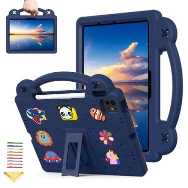 Imagem de UUcovers Capa infantil para iPad Air de 11 polegadas M2 2024 com suporte para lápis/suporte/alça leve, fofa e macia, espuma vinílica acetinada, à prova de choque, capa para iPad Air 6ª geração, urso