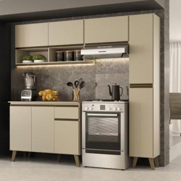 Imagem de Armário de Cozinha Completa Atlanta Slim (Amêndoa)